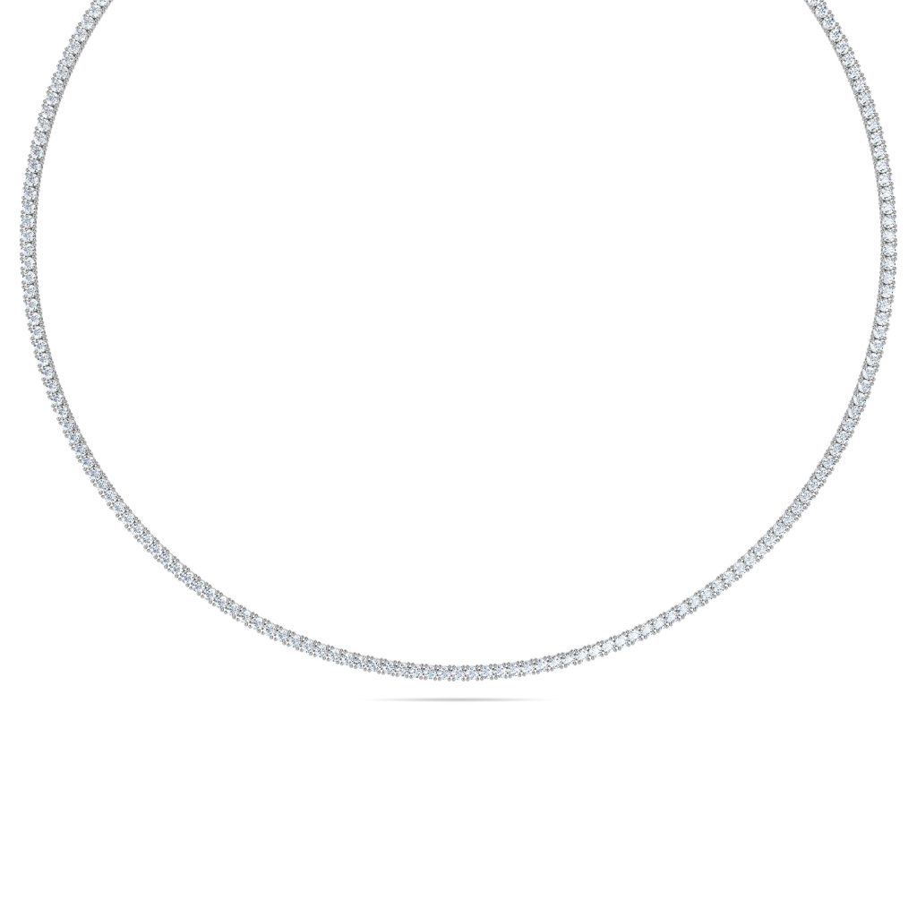 Riviera Four Prong Lab-Grown Diamond Tennis Necklace