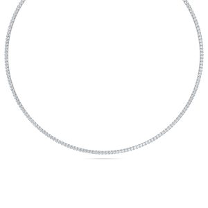 Riviera Four Prong Lab-Grown Diamond Tennis Necklace