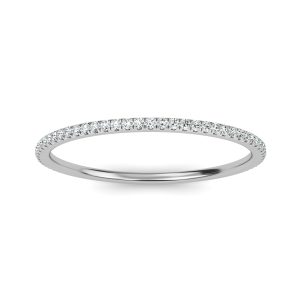 Pave Lab-Grown Diamond 3/4 Eternity Band