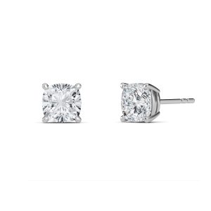 Cushion Cut Lab-Grown Diamond Stud Earrings