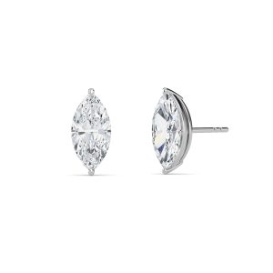 Marquise Cut Lab-Grown Diamond Stud Earrings