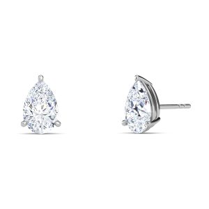Pear Cut Lab-Grown Diamond Stud Earrings